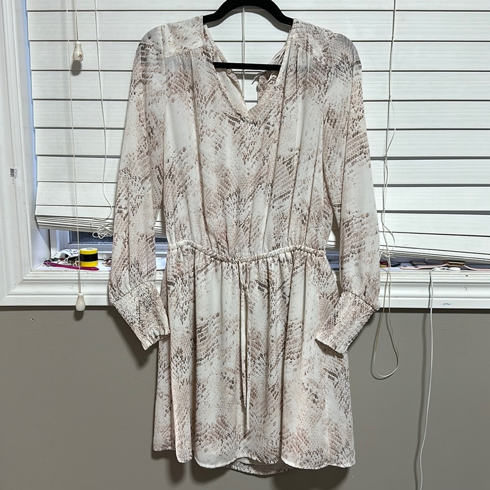 snake print dress